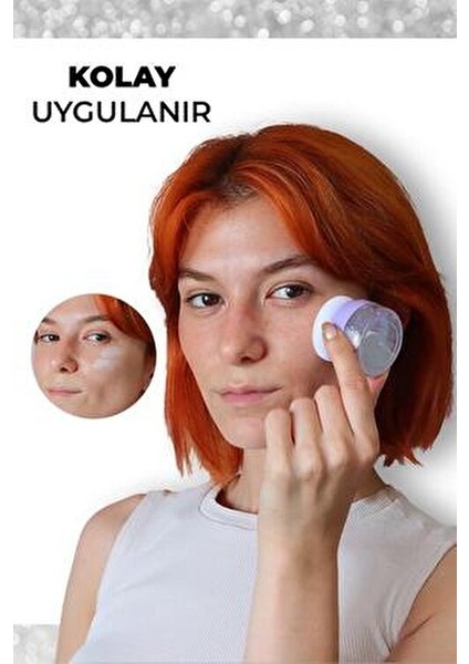 Yüz Ve Vücut Simi Işıltılı Etkiyle 5x4.5 cm Kolay Uygulama İçin