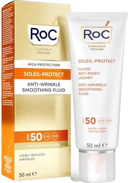 Kırışık Karşıtı Likit Güneş Kremi 50 Faktör