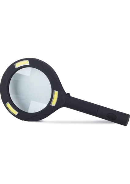 3 Ledli Işıklı El Büyüteci 250 Lümen Beyaz Işık Büyüteç 3x Zoom Tamirci Büyüteç WT374