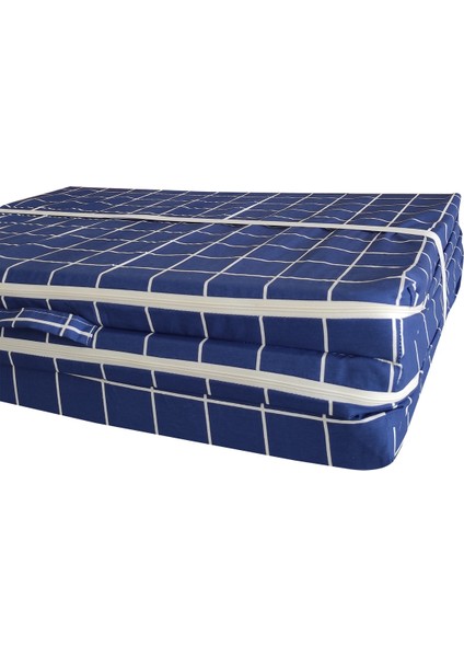 Katlanır Yer Minderi Süngerli Minder Mavi Pano 80X180 Cm-6 cm Tek Kişilik modelleri