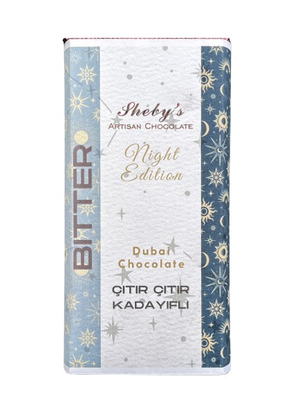 Çıtır Kadayıflı Antep Fıstığı Dolgulu Bitter Tablet Çikolata 200GR (Dubai Çikolatası)
