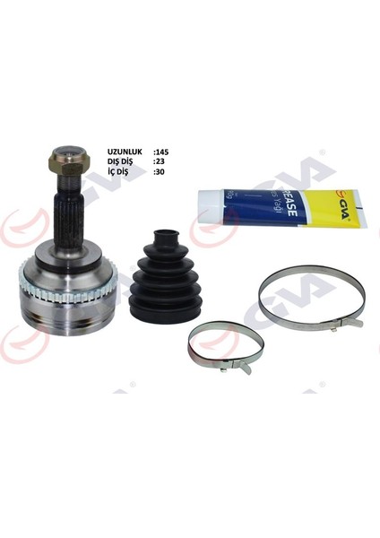 4414140K - Aks Kafası Dış Ön Clıo Iı 98-05 Kangoo 98-08 1.5dcı Abs Li 44DİŞ Kalın Freze 23×30X57.5 145MM