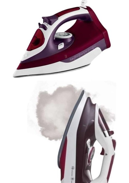 Allzey Yeni Nesil Kırmızı Buharlı Ütü 2200 Watt Seramik Tabanlı Yüksek Buhar Gücü indirimleri