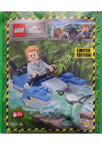 Jurassic World 122331 Owen With Swamp Speeder And Raptor