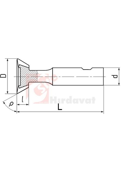 Zps-Fn Kırlangıç Freze 20MM 50° Dın 1883 A Form fiyatları