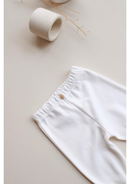 Beyaz Penye Bebek Tayt modelleri