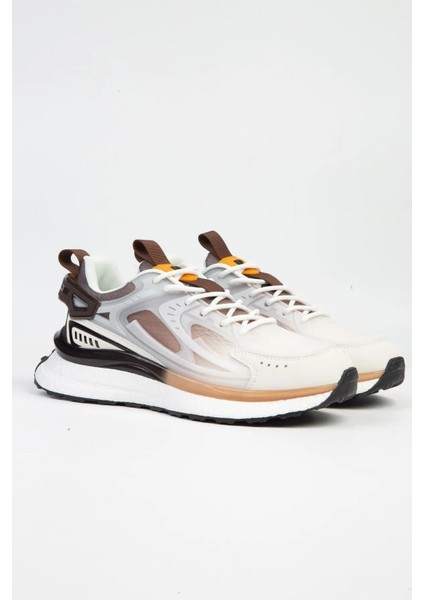 PCI-10105 Ithal Erkek Spor Ayakkabı Beyaz Kahve