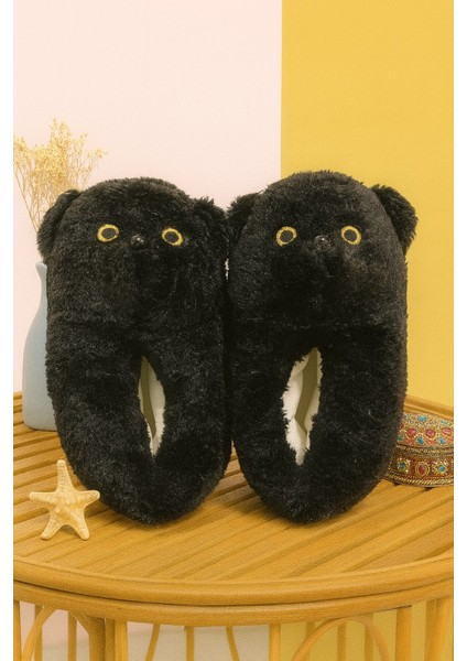Barney Ayıcık Peluş Unisex Hayvanlı Panduf Ev Ayakkabısı Pufidik