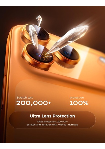 iPhone 17 Pro Max - 17PRO Takma Aparatlı Metal Temperli Dayanıklı Kamera Lens Koruyucu Hd Kalite indirimleri
