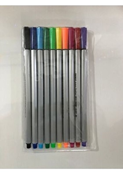 10'lu Renkli Fineliner Kalem Seti 0.4 mm Kokusuz ve Su Bazlı Mürekkep modelleri