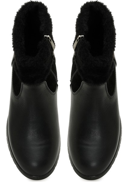 105657.Z5PR Siyah Kadın Dolgu Topuk Bot