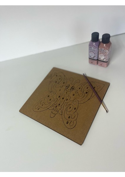 Boyanabilir Ahşap Alfabe Kelebek Puzzle Ham Mdf 6mm fiyatları