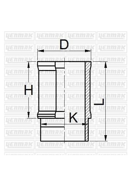 51-05910-000 - Motor Gömleği R19 1400 E6J-E7J 75.80 Çap Std