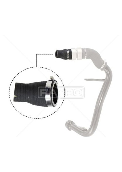 R15399 - Turbo Hortumu Küçük Parça Peugeot Boxer-Cıtroen Jumper Iıı Fıat Ducato 2.2 Hdı 06