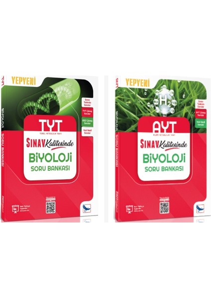 Sınav Tyt Ayt Biyoloji Sınav Kalitesinde Soru Bankası Seti 2 Kita