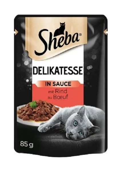 Pouch Jöle Içinde Sığır Etli Yetişkin Kedi Konservesi 85 gr