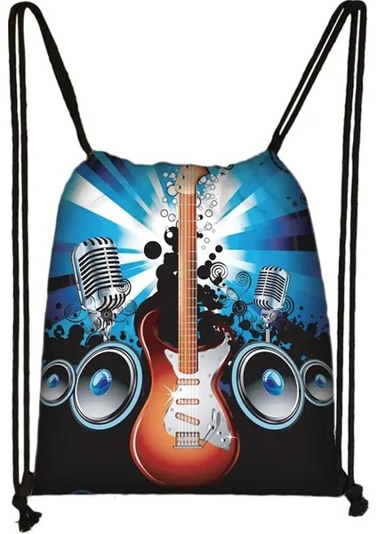 Piyano / Gitar Sırt Çantası Müzikal Notalar Çizmek Çantası Kadın Seyahat Çantası Genç Kızlar Depolama Çantası Çocuk Kitap Çantası Renk: SKDPIANO05 (Yurt Dışından)