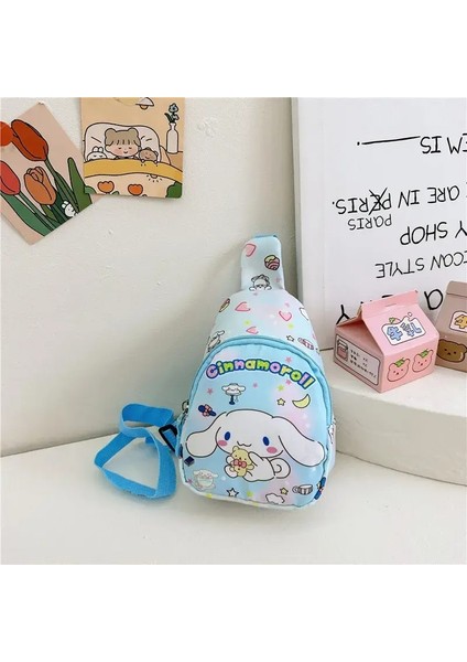 Karikatür Çocukları Çanta Sevimli Anaokulu Çocuklar Göğüs Çantası Erkek Kız Omuz Çantası Değişim Atıştırmalık Naylon Haberci Çanta Renk: 1 Adet (Yurt Dışından)