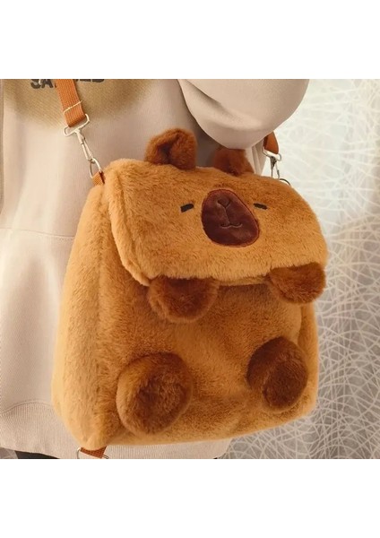 Öğrenci Yapay Kürk Peluş Peluş Capya Çanta Günlük All Maç Kürk Çanta Büyük Kapasite Sırt Çantası Mochila Okul Sırt Çantası Sıcak Backpackcolor: Capya (Yurt Dışından)