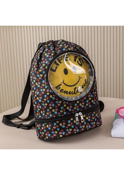 Yeni Çizgi Film Çocukları Yüzmek Çanta Kuru Islak Ayırma Fitness Seyahat Portatif Banyo Paketi Büyük Kapasiteli Sırt Çantası Yüzme Depolama Bagcolor: Lavanta (Yurt Dışından)