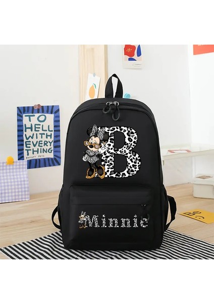 Minnie Mouse Disney Kızlar Erkekler Karikatür Sırt Çantası Anime Sırt Çantası Nefes Alabilen Öğrenci Okul Çantası Aşınma Dirençli Tuval Çanta Çocuk Hediyeleri Renk: MLS304S-MLS3079X (Yurt Dışından)
