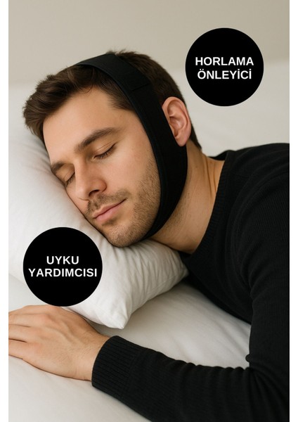 Kadın Erkek Çene Şekillendirici Toplayıcı Destekli Gıdı Giderici Uyku Horlama Bandı Aparatı Maskesi