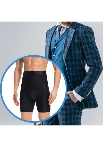 Erkek Korse Göbek Bel Şekillendirici Inceltici Sıkilaştırıcı Düzleştirici Korseli Külot Boxer Korse indirimleri