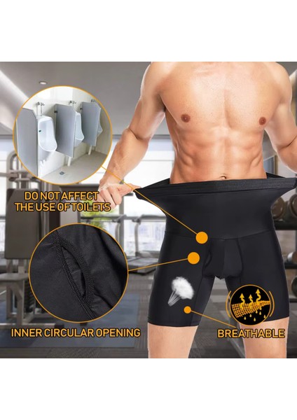 Erkek Korse Göbek Bel Şekillendirici Inceltici Sıkilaştırıcı Düzleştirici Korseli Külot Boxer Korse