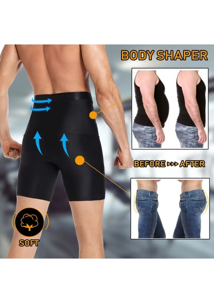 Erkek Korse Göbek Bel Şekillendirici Inceltici Sıkilaştırıcı Düzleştirici Korseli Külot Boxer Korse indirimleri