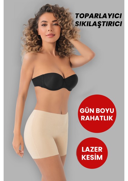 Arnee Dikişsiz Toparlayıcı Şekillendirici Iz Yapmaz Lazer Kesim Anti Selülit Kadın Boxer Korse fiyatları