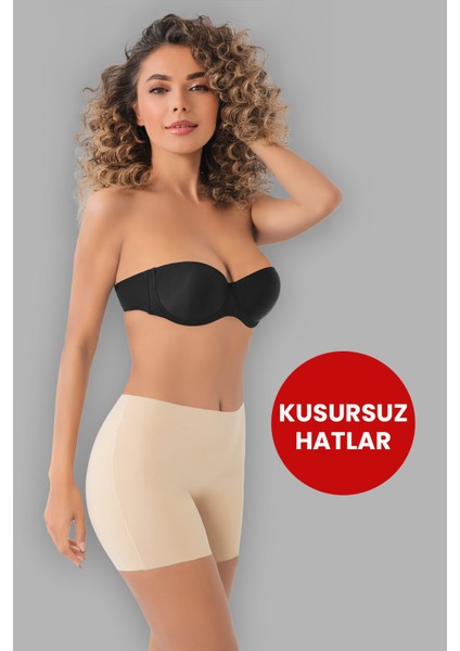 Arnee Dikişsiz Toparlayıcı Şekillendirici Iz Yapmaz Lazer Kesim Anti Selülit Kadın Boxer Korse