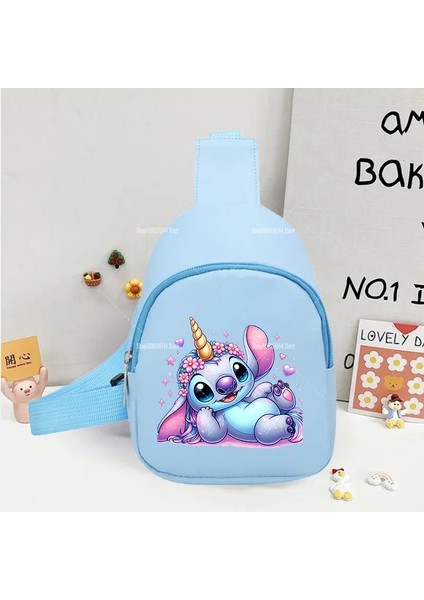 Dikiş Sling Göğüs Torbası Erkek Kız Karikatür Anime Crossbody Çanta, Şık Rahat Omuz Çantası Günlük Seyahat Rengi Için Renk Çantası: SDZ-2016 (Yurt Dışından)