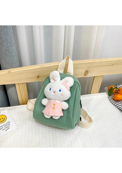 Çocuk Karikatür Sırt Çantaları Için Çocuklar Sırt Çantası Tavşan Toddler Sırt Çantası Ana Çocuk Çantaları Kız Okul Çantaları Okul Öncesi Çantası С<ка 슬링백 Renk: Yeşil/beden: Tek Beden (Yurt Dışından)