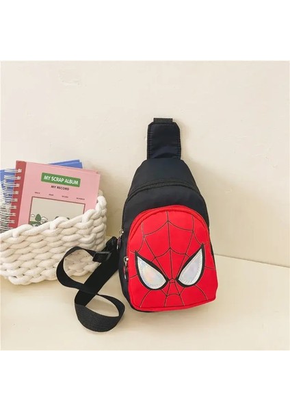Marvel Anime Figür Örümcek Adam Çanta Çocuk Omuz Çantaları Yüksek Kapasiteli Örümcek Adam Göğüs Çanta Messenger Çanta Çocuklar Sırt Çantası Hediyesi (Yurt Dışından)
