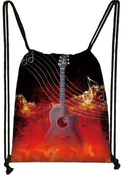 Piyano / Gitar Sırt Çantası Müzikal Notalar Çizmek Çantası Kadın Seyahat Çantası Genç Kızlar Depolama Çantası Çocuklar Kitap Çantası Renk: SKDPIANO04 (Yurt Dışından)