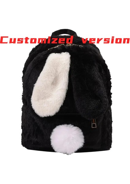 Kişiselleştirilmiş Özel Isim Işlemeli Yeni Doğan Mektup Kreş Bebek Sevimli Peluş Tavşan Sırt Çantası Okul Çocukları Çanta Hediyeleri Kızlar Renk: Mavi (Yurt Dışından)