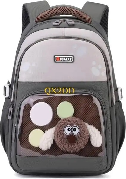 QX2D Kızlar Şeffaf Sırt Çantası Oxford Kumaş Okul Çantası Konforlu Strtapcolor: Koyu Yeşil (Yurt Dışından)