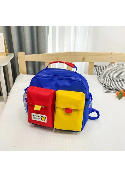 Çocuklar Için Çocuk Sırt Çantaları Çocuk Çanta Şık Tuval Çanta Toddler Sırt Çantası Okul Çantası Ana Çocuk Çantaları Kız Mochila Infantil Renk: Mavi/boyut: Bir Beden (Yurt Dışından)