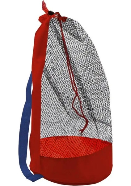 Uygun Büyük Kapasiteli Plaj Çantası Katlanabilir Hafif Yüzme Sırt Çantası Hızlı Kuru Nefes Alabilen Örgü Depolama Çantası Açık Kamp Rengi: Kırmızı (Yurt Dışından)