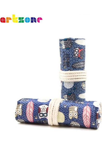 Kalem Kılıfı 12/24/36/48 Delikler Kawaii Art Roll Kalem Çantaları Sevimli Kalem Sarma Torpası Öğrencileri Depolama Kırtasiye Okul Malzemeleri Renk: B117-36 Delikler (Yurt Dışından)