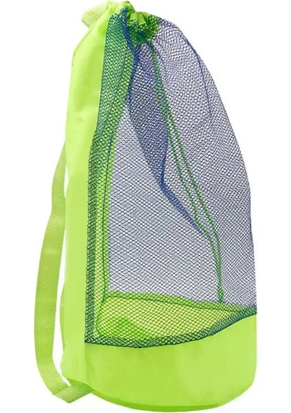 Uygun Büyük Kapasiteli Plaj Çantası Katlanabilir Hafif Yüzme Sırt Çantası Hızlı Kuru Nefes Alabilen Örgü Depolama Çantası Açık Kamp: Yeşil (Yurt Dışından)