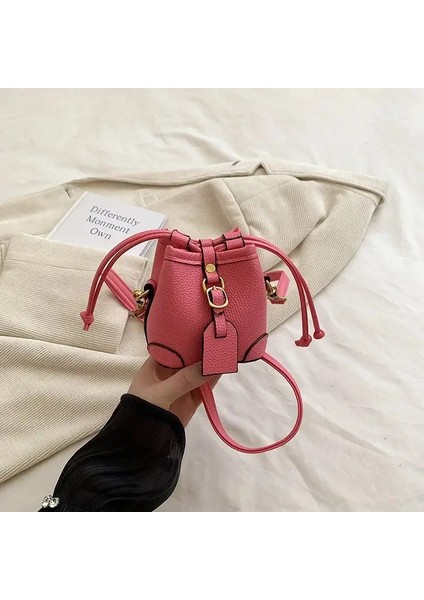 Çocuklar Messenger Çanta Elden Taşınan Anne Çocuk Çantaları Kız Omuz Çantası Katı Kadınlar Çanta Cüzdanı Mochila Bolsas Para Niños 가방 Renk: Roseo (Yurt Dışından)