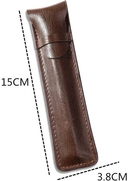 12 Slot Fountain Pen Retro Pen Pouch Pu Deri Kalem Kılıfı Okul Öğrencileri Için Erkekler Kalem Çantası Renk: Tek Yuvalar Pu (Yurt Dışından)