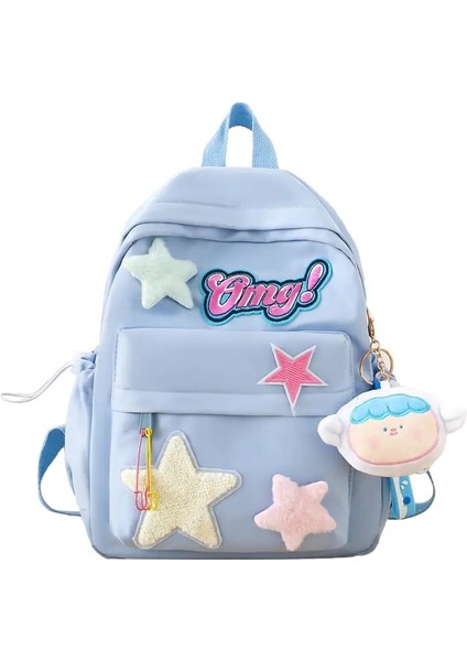 Çocuk Naylon Okul Çantaları Için Çocuklar Sırt Çantası Ana Çocuk Çantaları Kız Toddler Sırt Çantaları Kız Sınıfı Için Sevimli Sırt Çantası Kız Sınıfı Çantalar: Mavi/boyut: Bir Beden (Yurt Dışından)