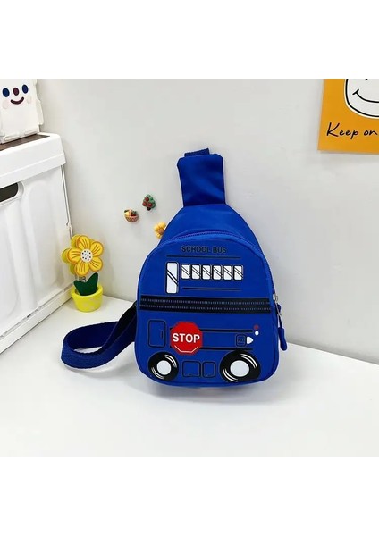 Araba Çocukları Göğüs Çantası Küçük Çocuk Yakışıklı Haberci Çanta Bebek Gezisi Sırt Çantası Kız Bebek Bel Çantası Moda Renk: Mavi (Yurt Dışından)