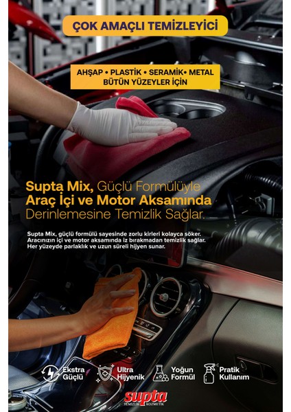 Mix Çok Amaçlı Temizlik Maddesi 1 Lt 12 Adet