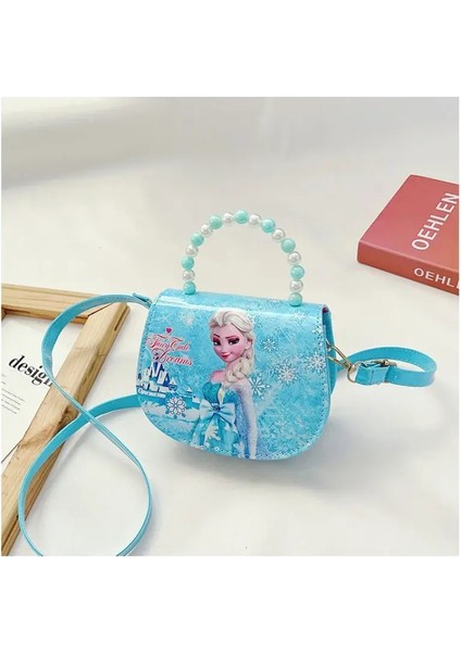 Disney Karikatür Dondurulmuş 2 Elsa Anna Prenses Omuz Çantası Kızlar Prenses Sofia Bebek Tote Çanta Çocuk Moda Gündelik Messenger Bagcolor: C (Yurt Dışından)