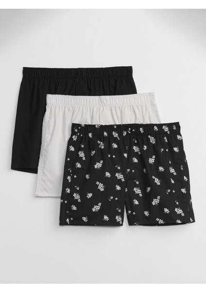 Erkek Siyah 3'lü Boxer Seti fiyatları