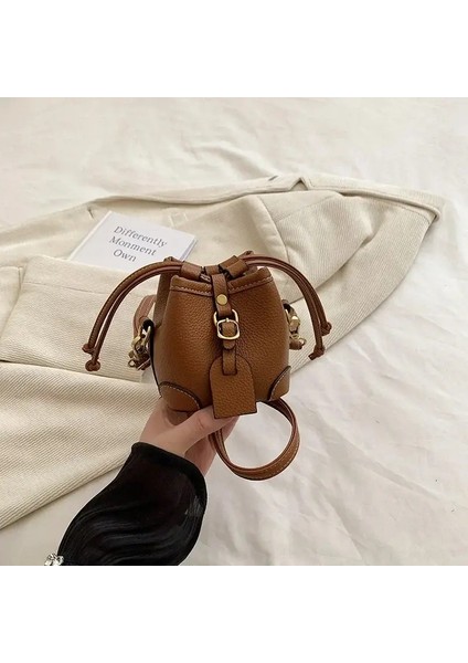 Çocuklar Messenger Çanta Elden Taşınan Anne Çocuk Çantaları Kız Omuz Çantası Katı Kadınlar Çanta Cüzdanı Mochila Bolsa Para Niños 가방 Renk: Kahverengi (Yurt Dışından)