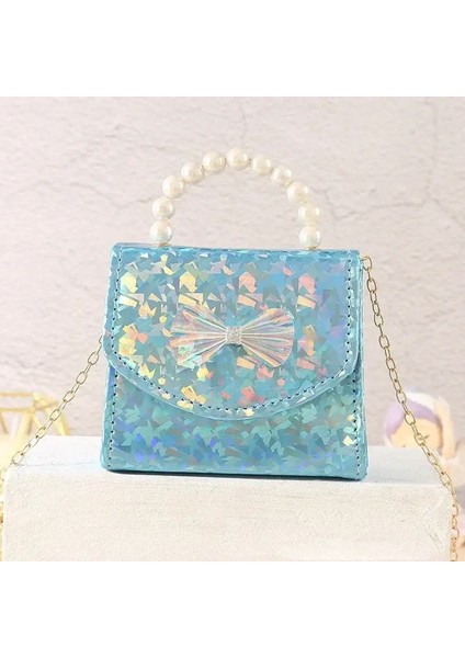 Moda Çocuk Kızlar Doğum Günü Festivali Mevcut Omuz Messenger Çantası Çocuklar Anahtar Para Çantası Sevimli Mini Çanta Omuz Çantası 핸드백 Renk: Mavi (Yurt Dışından)